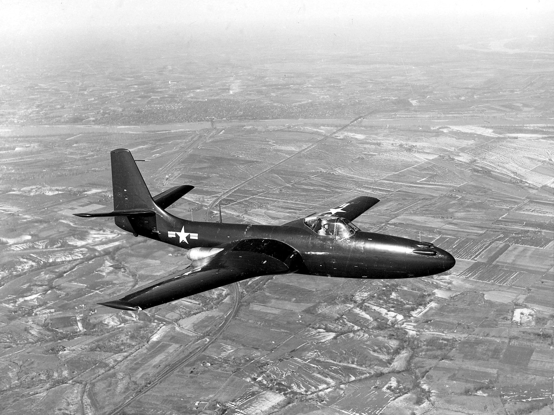 FH-1 Phantom aircraft in flight.